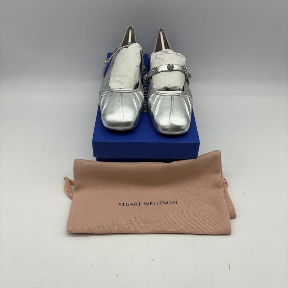 Stuart Weitzman Justina Leather Mary Jane Ballet Flat